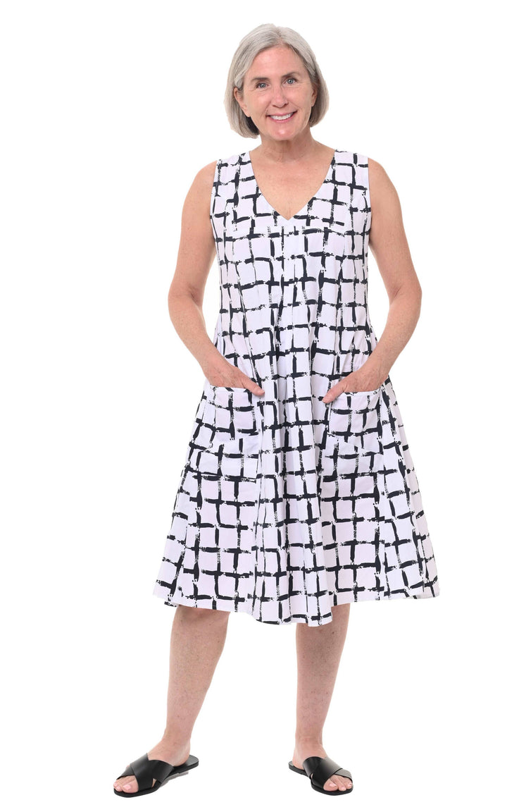 Tulip Clothing - CV656 Poppie in White Black Dissolve*: XS