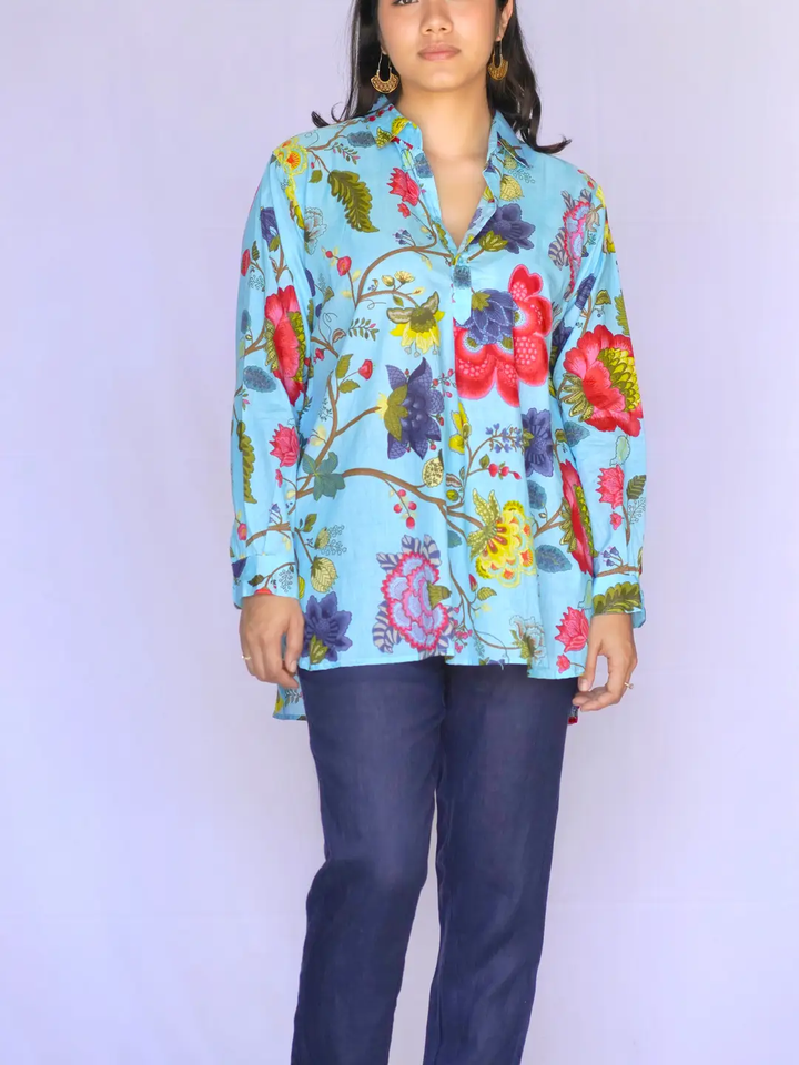 Anoushka Top: Periwinkle / L