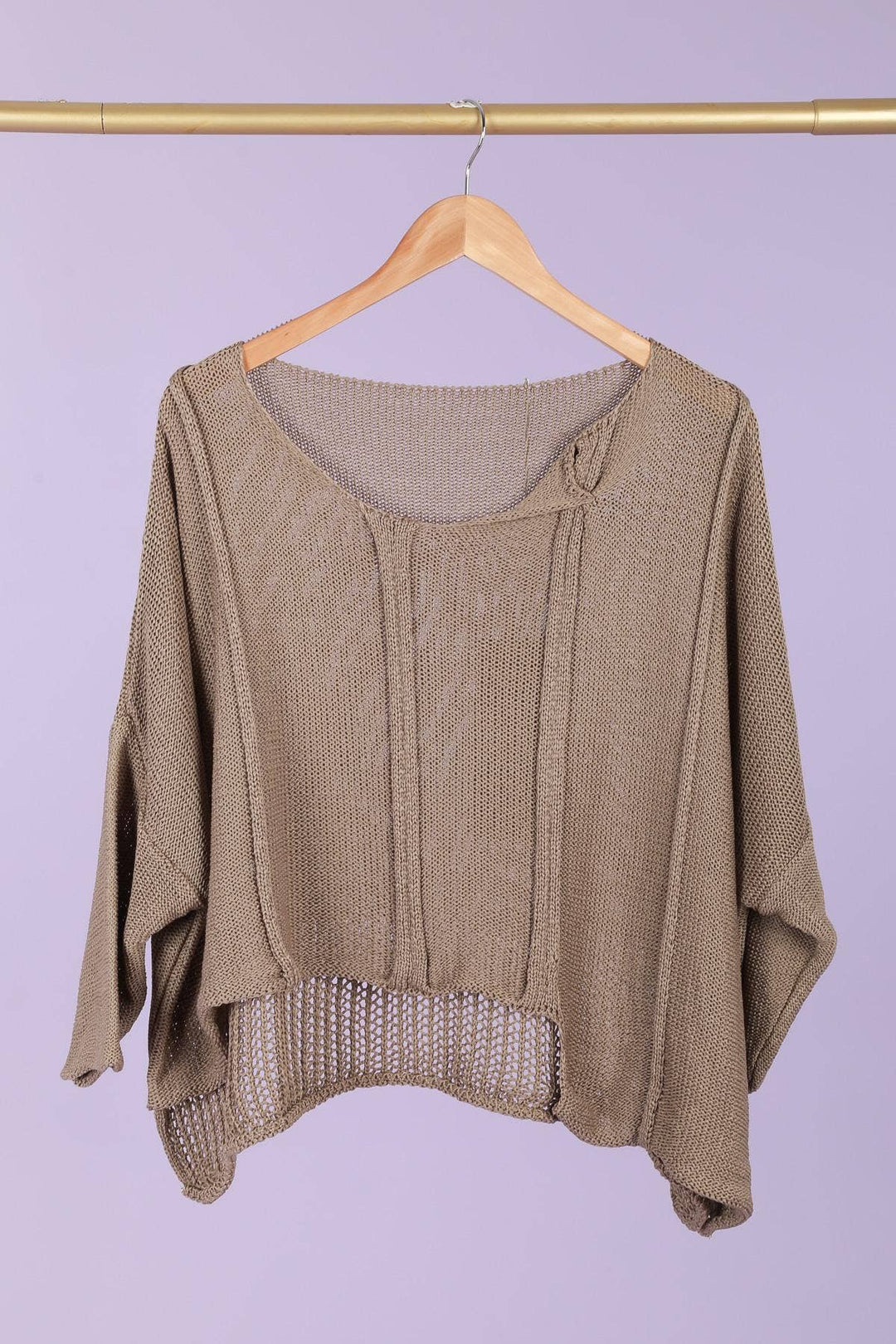 61113 100% COTTON SWEATER: White
