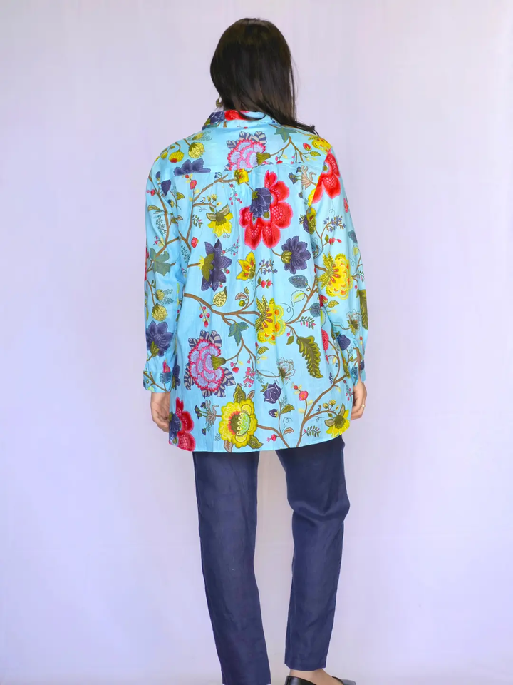 Anoushka  Top: Periwinkle / M