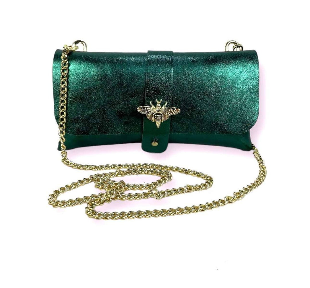 Italian Leather : Olive green