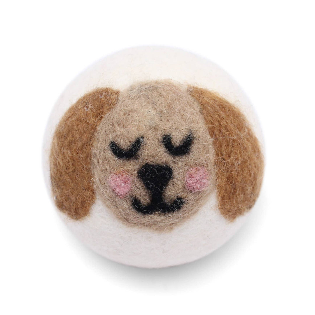 DRYER BALL: Dark Brown Dog