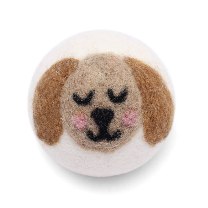 DRYER BALL: Dark Brown Dog