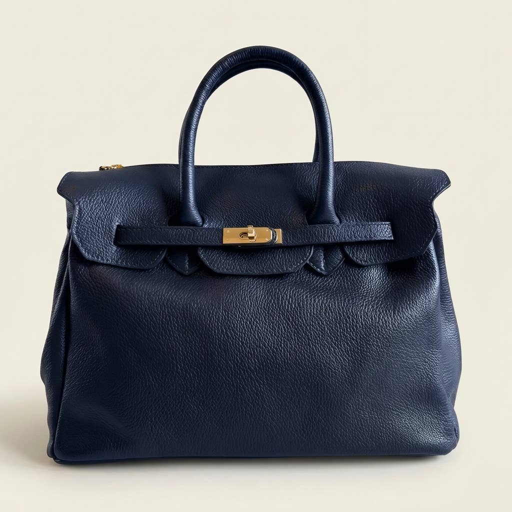 Genuine Leather Made in Italy: Burgundy