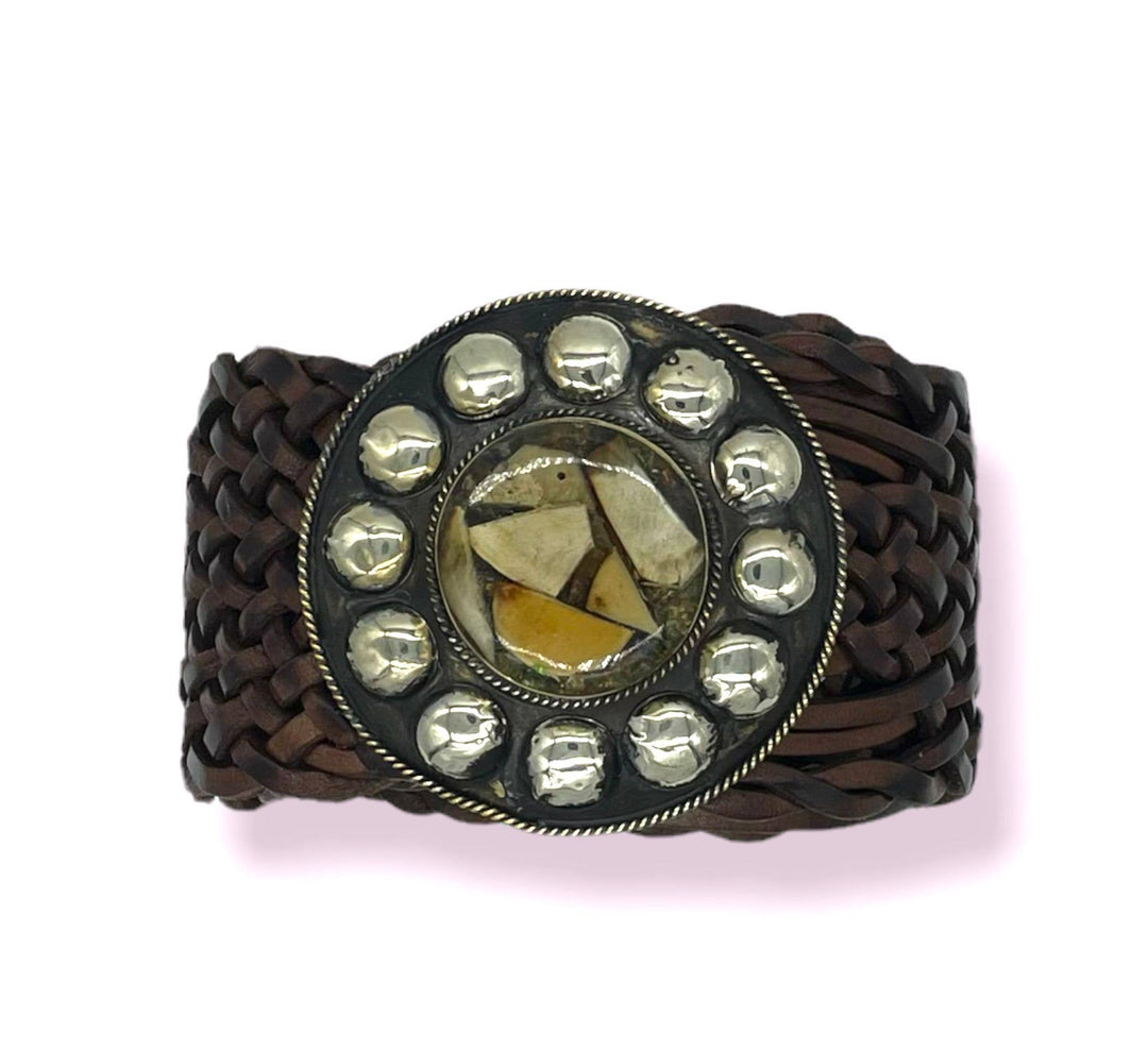Premium Handmade Buckle: Yellow
