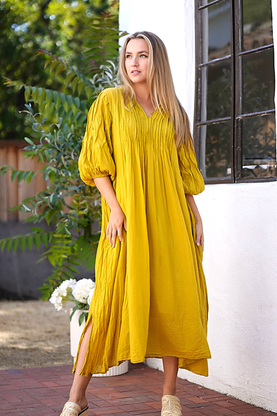 Zing Dress Mustard: S/M