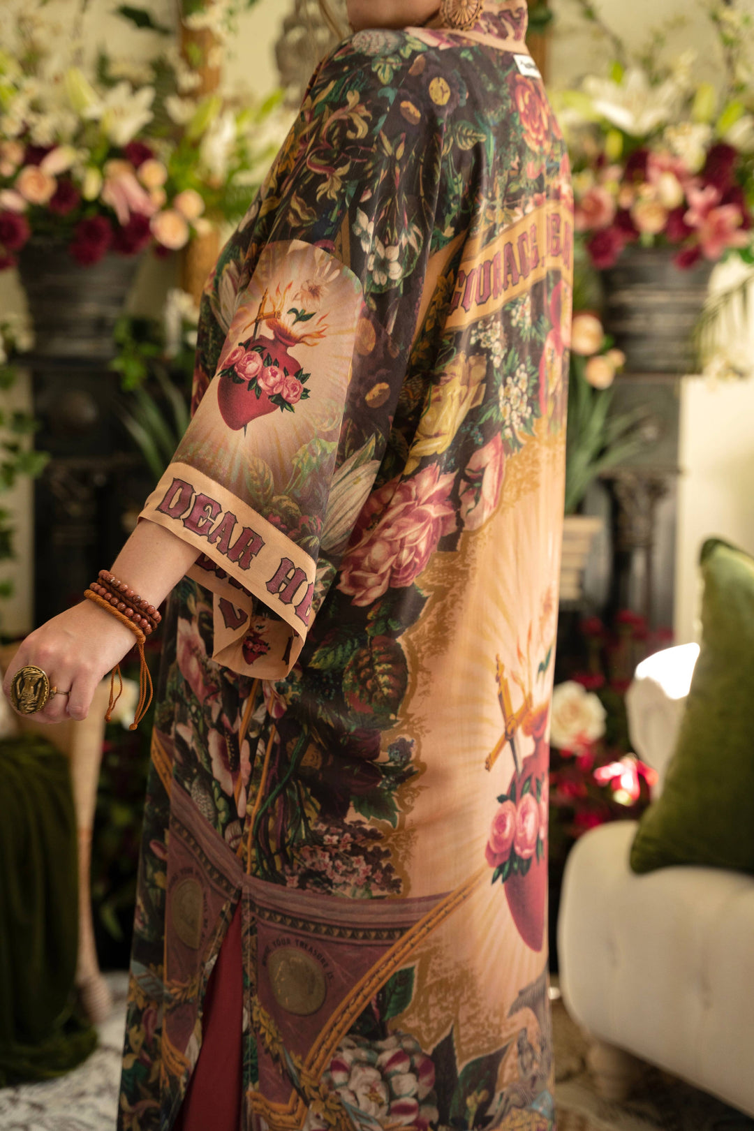 Courage Dear Heart Boho Kimono Duster