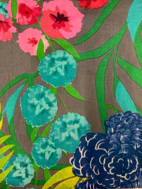 Charcoal Hydrangea Shirt: Medium