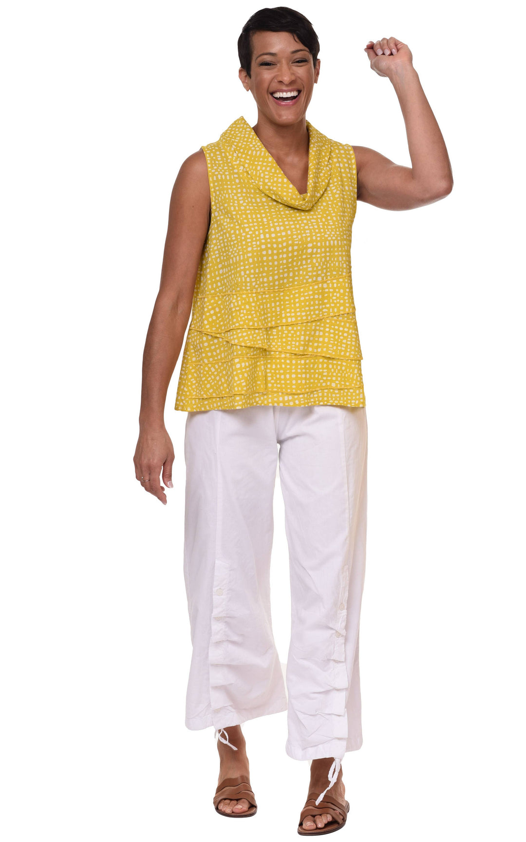 CV63 Leilani Top Goldfish Dots: M