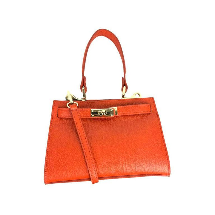 Small leather handbag: Brown