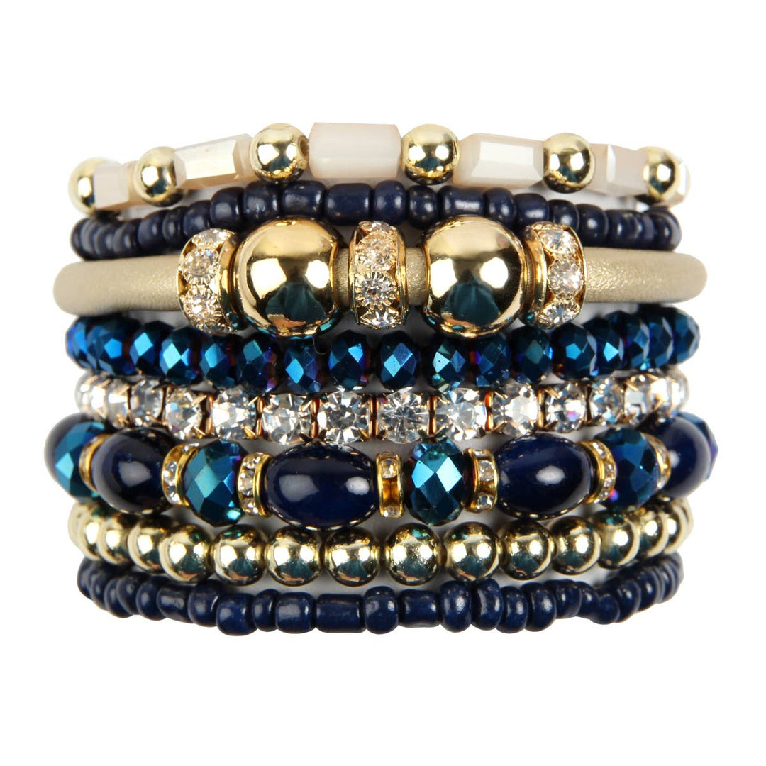 MULTI LINE BRACELET: NATURAL