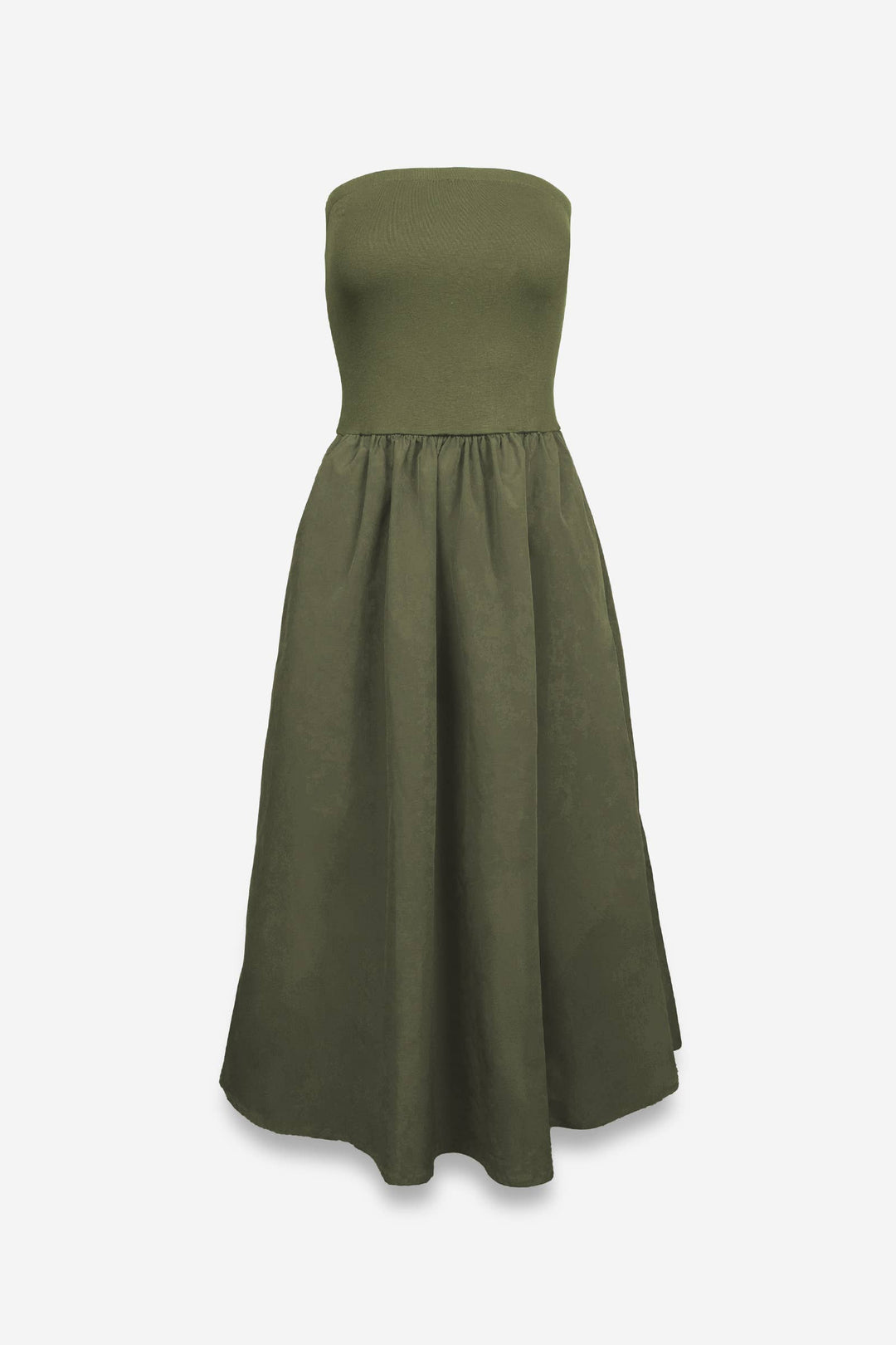 Strapless Maxi Dress: Black / M