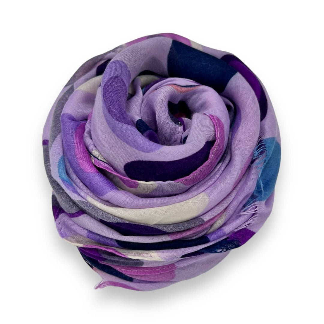 Retro style dots scarf : Beige