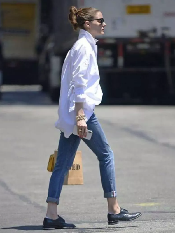 Letter Printed White Top: WHITE / S