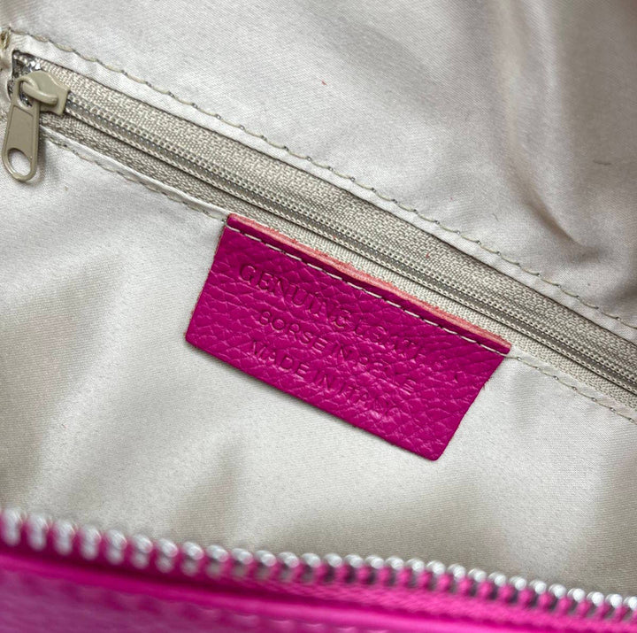 Leather Waist Bag, Made in Italy: 112466: Orange
