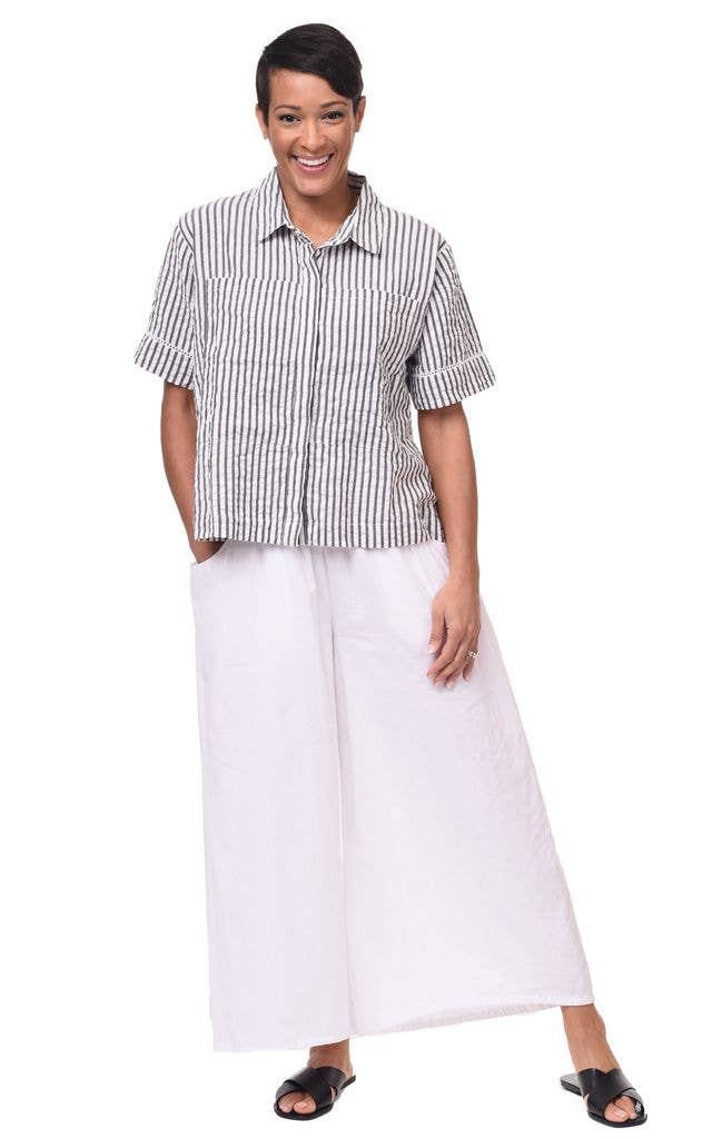 Tulip Clothing - CV1162 Marni Shirt in  Murphy Seersucker Stripe*: S