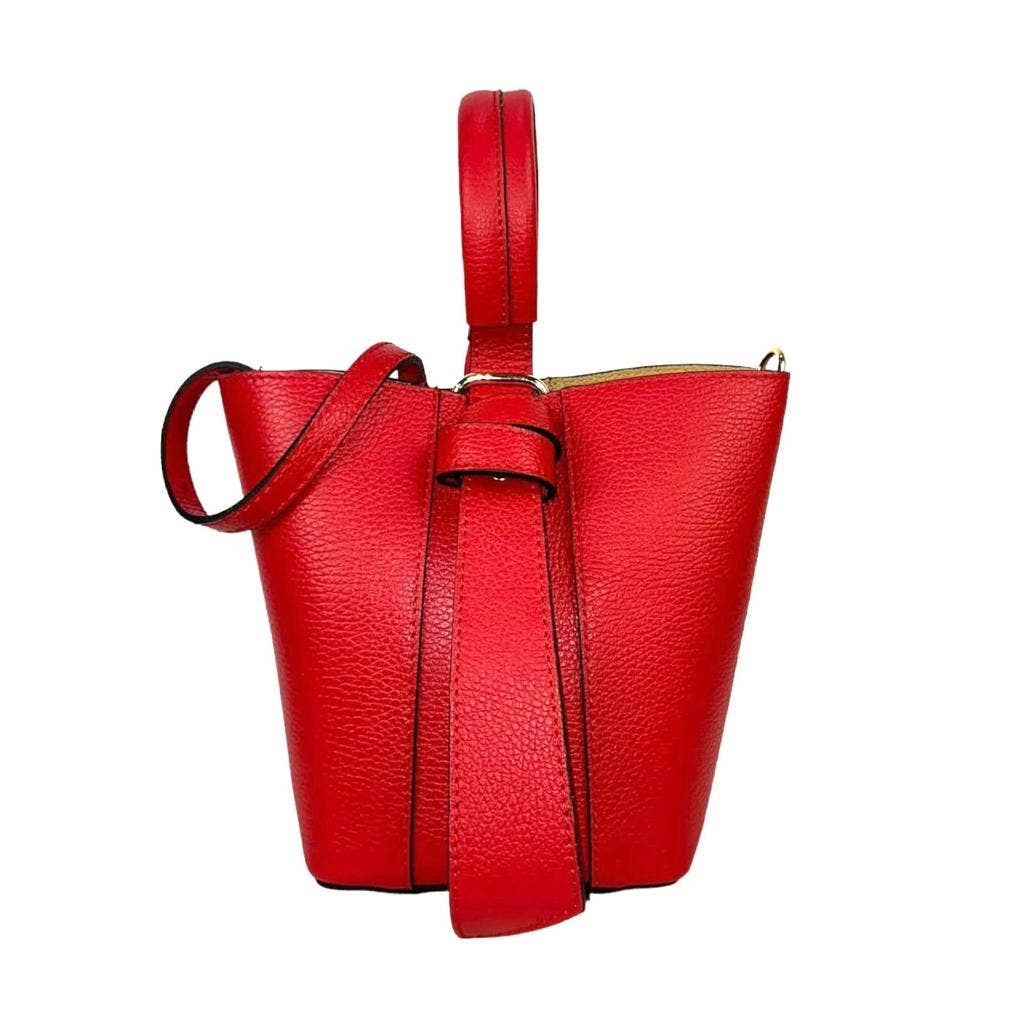Genuine Leather Tote : Black