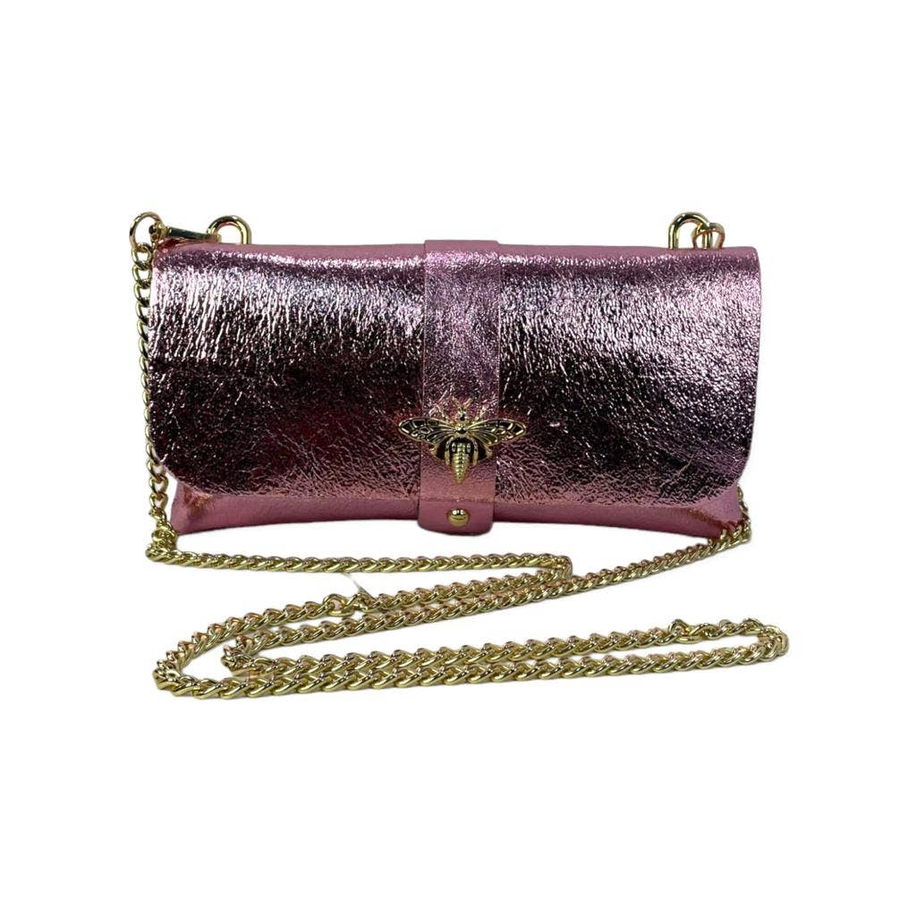 Italian Leather Bag: Red