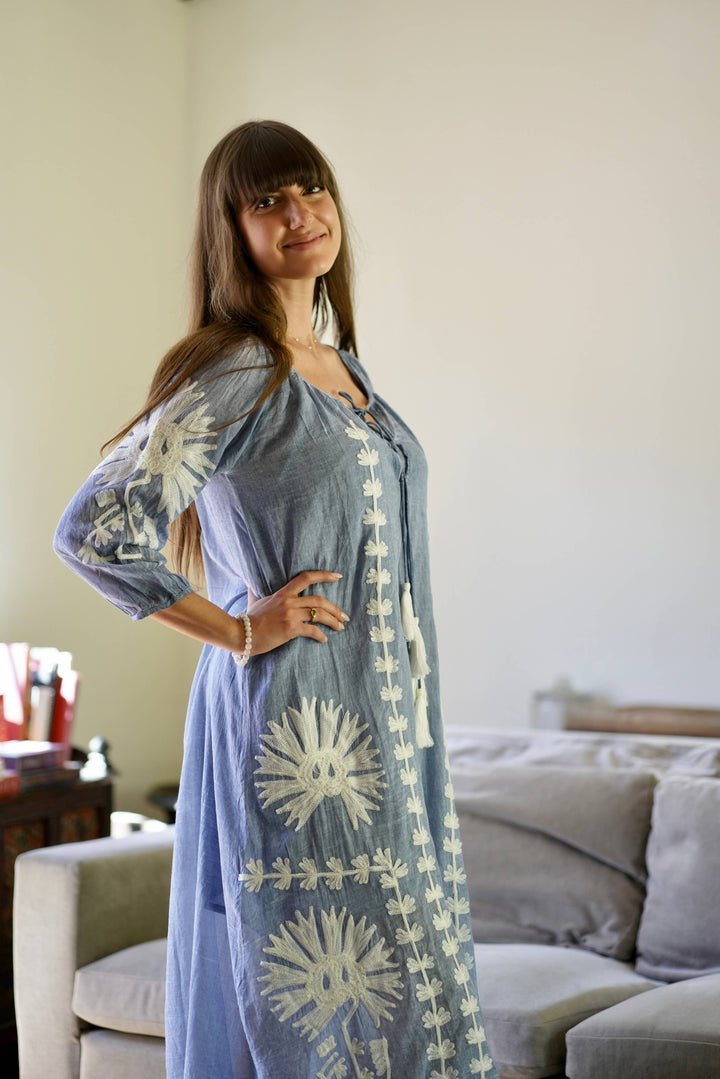 Elana Dress: Sky Blue