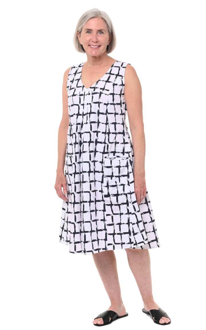 Tulip Clothing - CV656 Poppie in White Black Dissolve*: XS