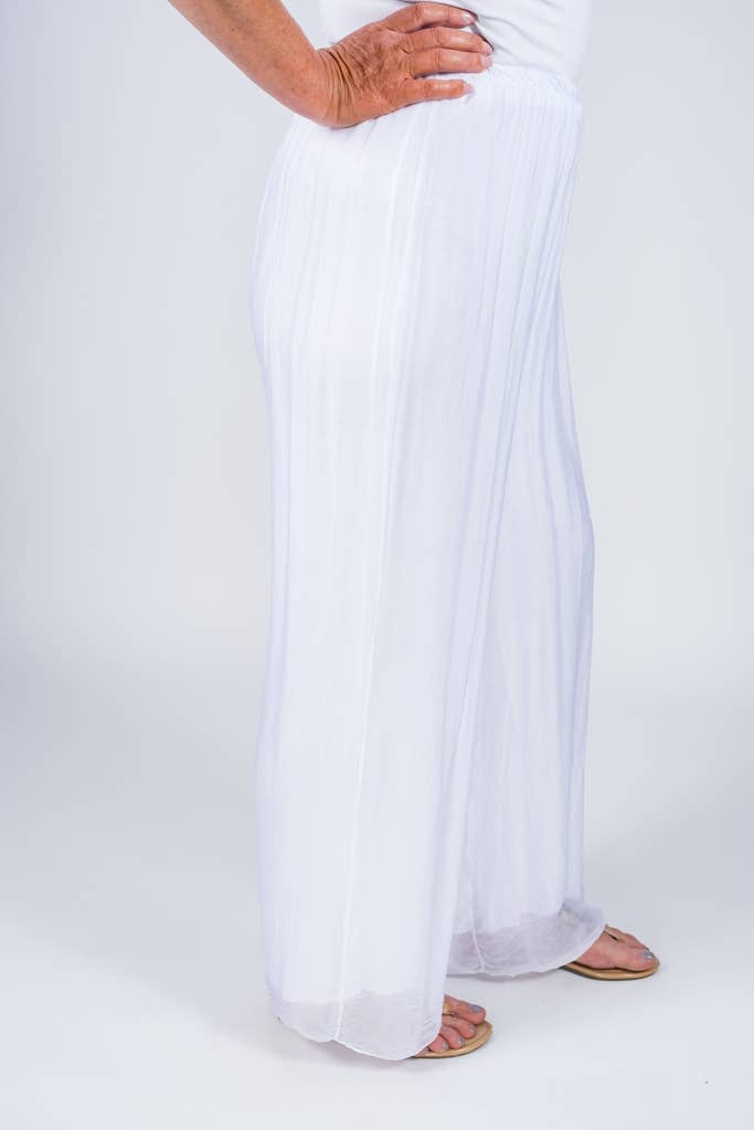 Roxy Silk Straight Leg Pant Orchid