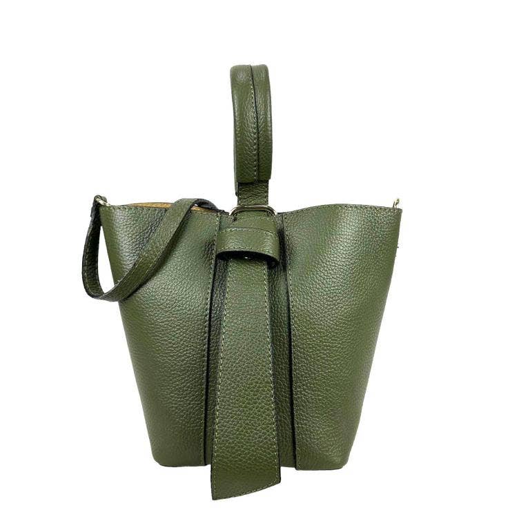 Genuine Leather Tote : Black