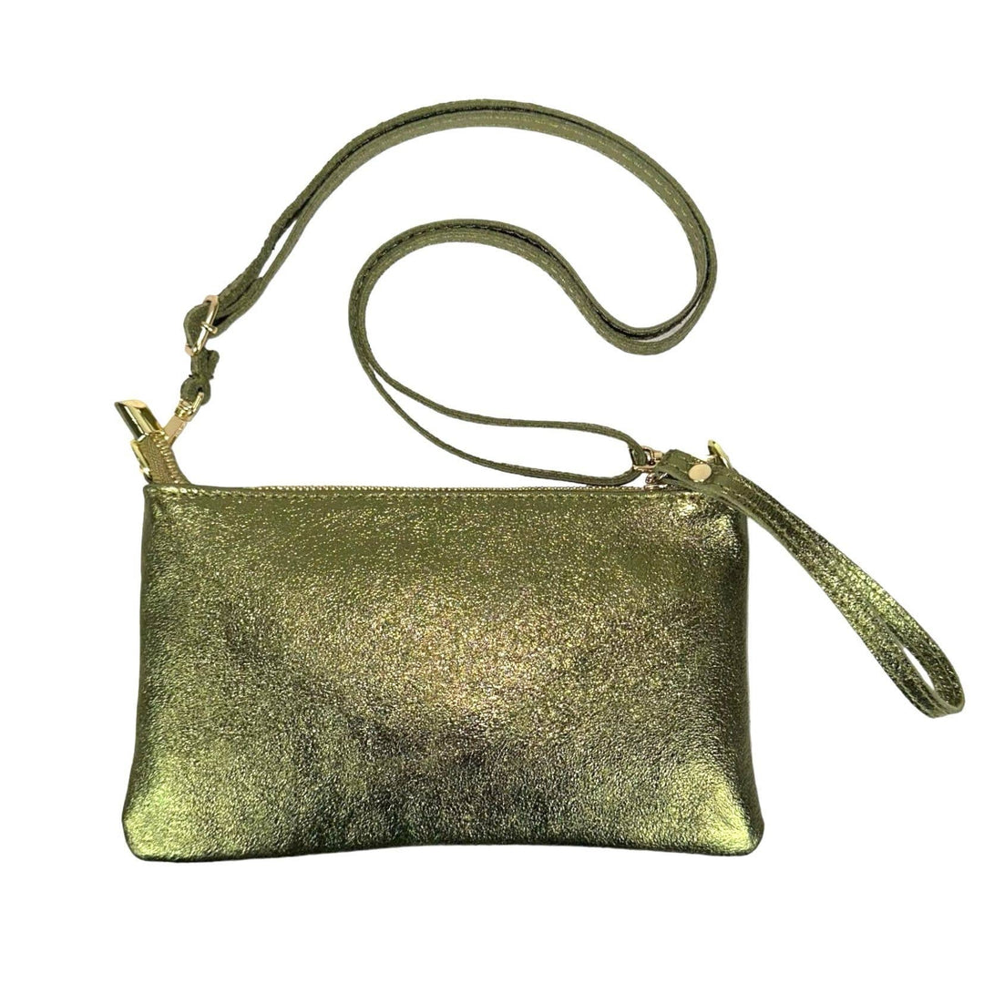 Leather Bag with Shiny: Money