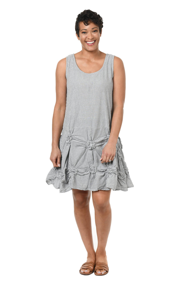 Tulip Clothing - CV379 Matilda Tunic in Ticking Stripe*: M
