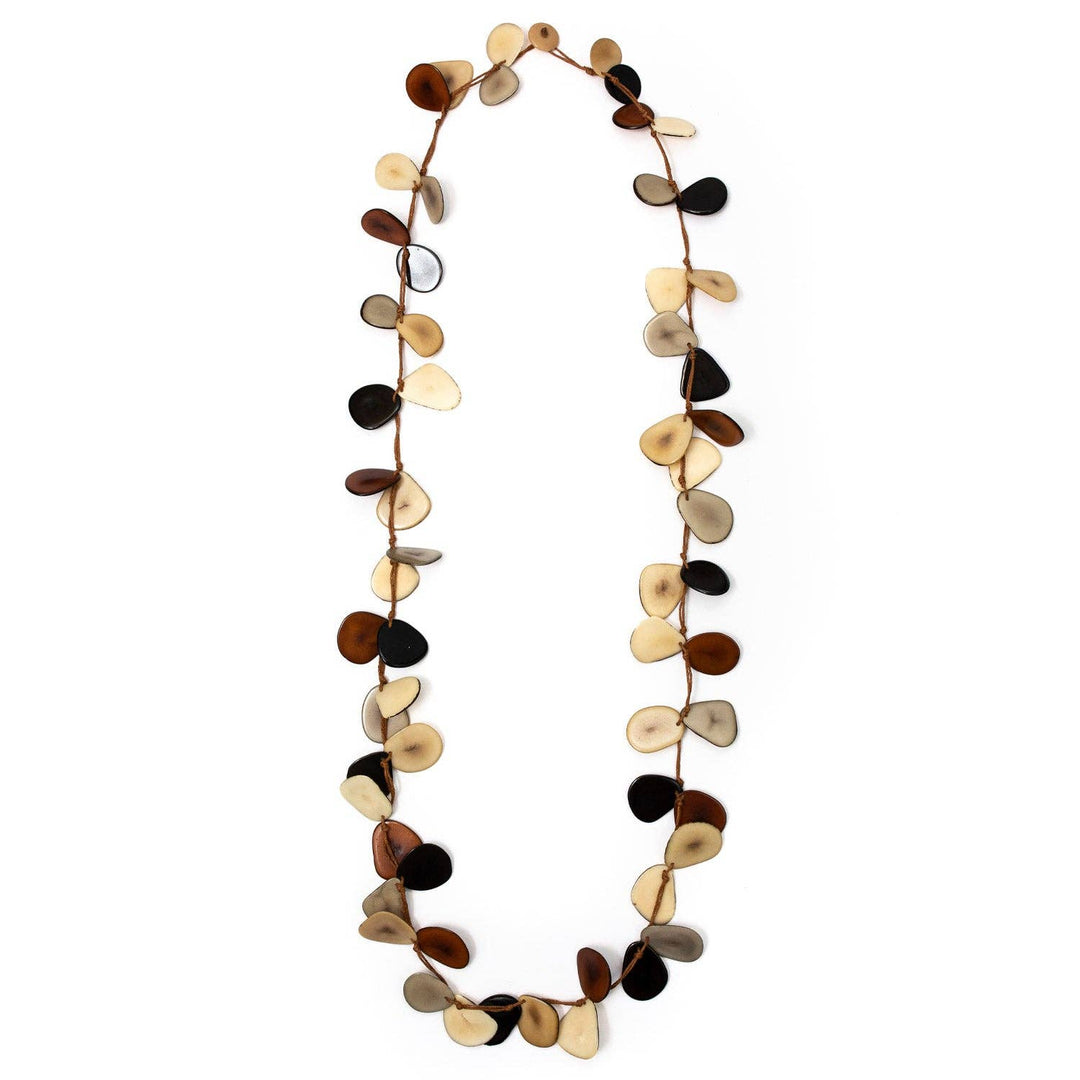 Slice Necklace: Onyx/Charcoal