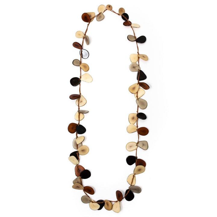 Slice Necklace: Onyx/Charcoal