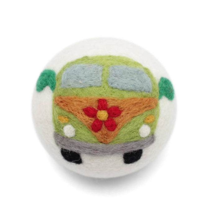 Dryer Balls: Hippie Bus