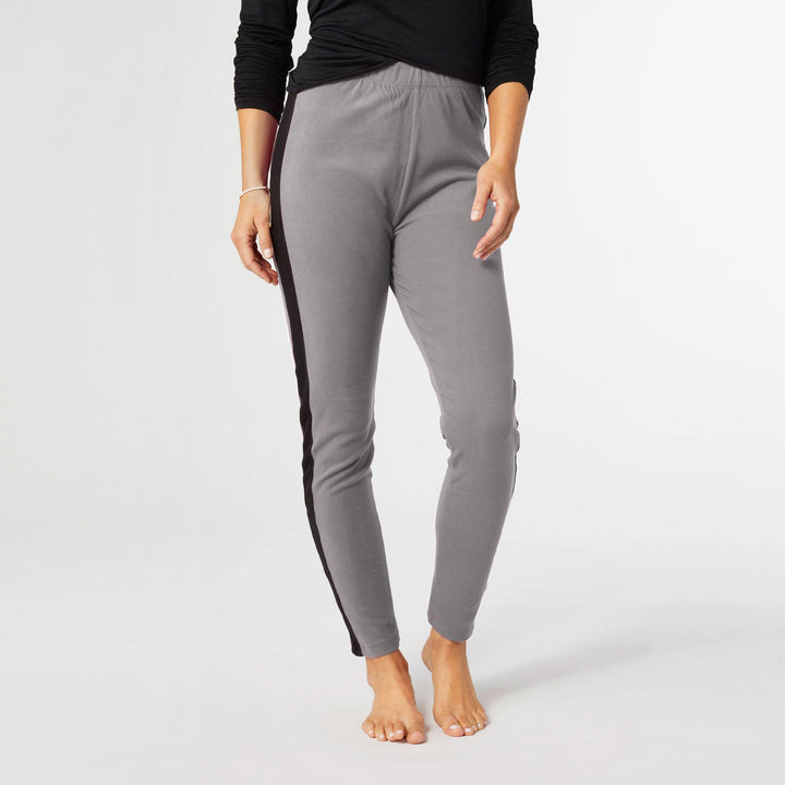 Brushed Legging with Side Stripe: Grey / L/XL