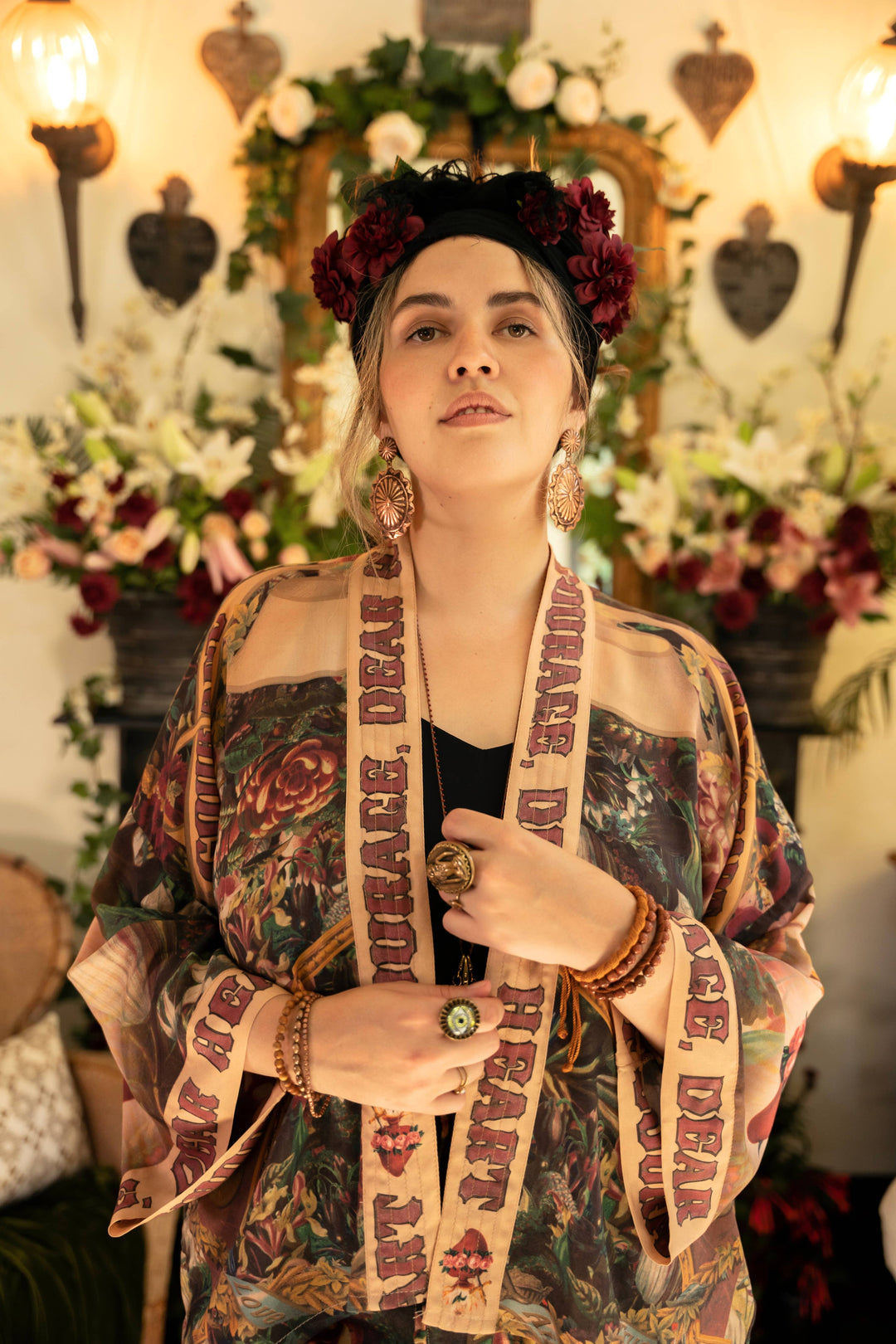 Courage Dear Heart Pixie Crop Kimono