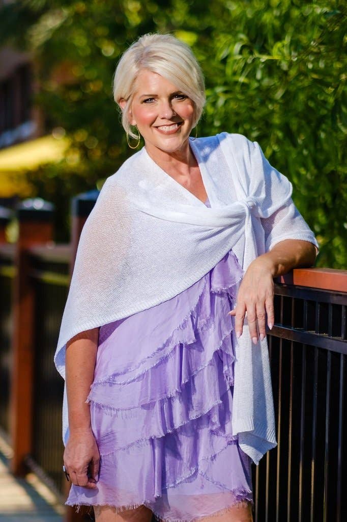 Aliya Cotton Wrap (W108):Carbon