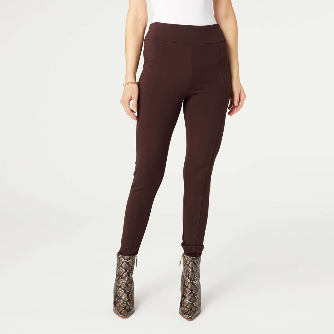 Ponte Ankle Pants: Turtledove / L/XL
