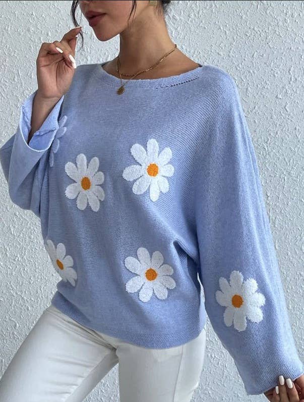 Daisy sweater: Grey / M