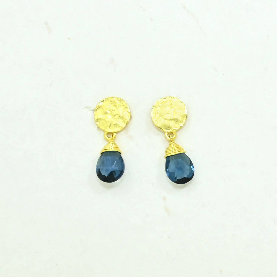 Abigail Earring- Blue Iolite