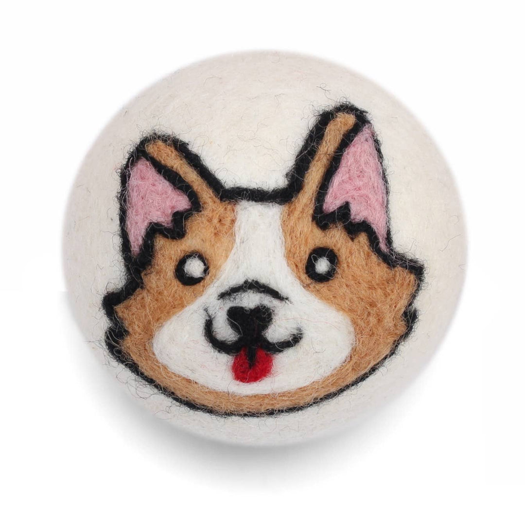 DRYER BALL: Dark Brown Dog