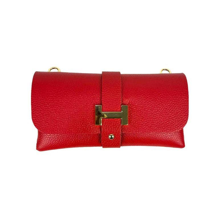Grain Leather Bag with H: Yellow