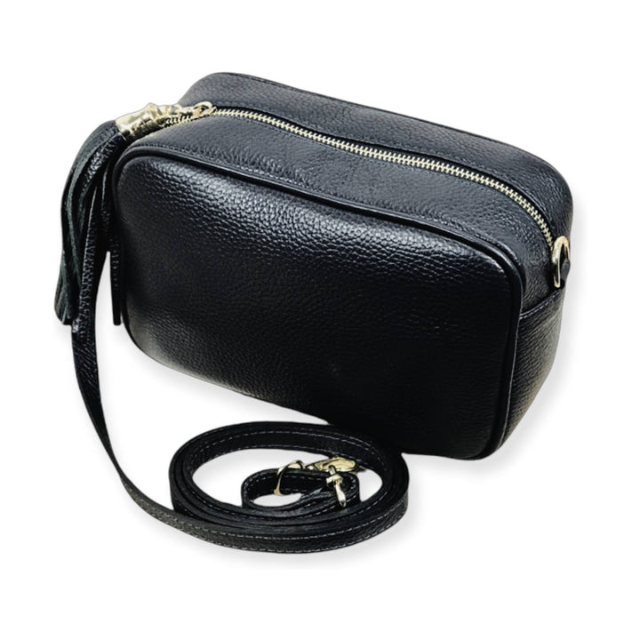 Genuine Leather Bag Tassel: Camel