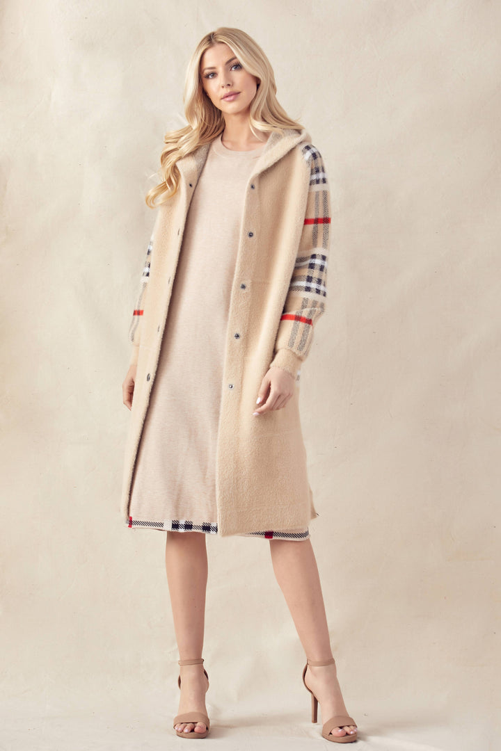 Sonnai Sweater Coat: Grey / M / 52092