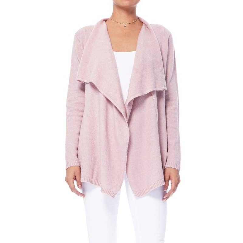 Draped Sweater Cardigan MK8218: NAVY / S