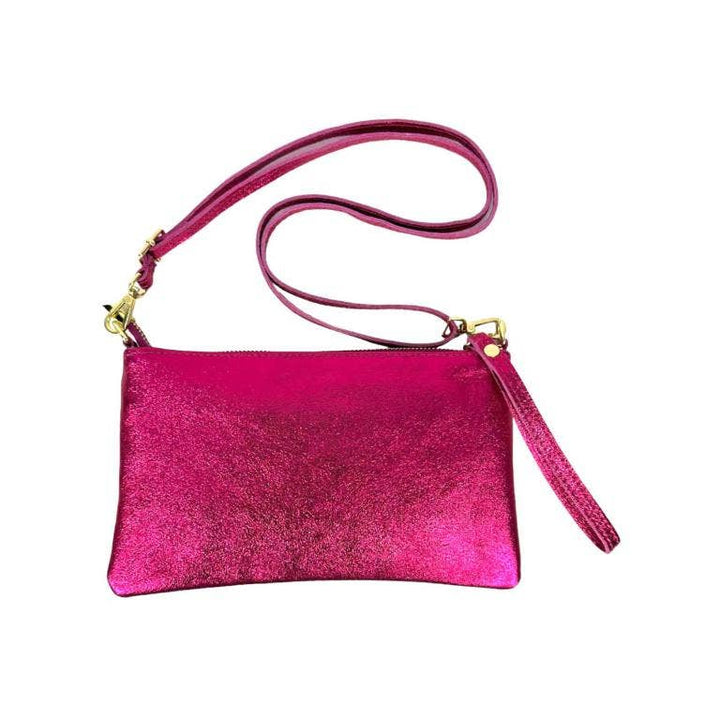 Leather Bag with Shiny: Money