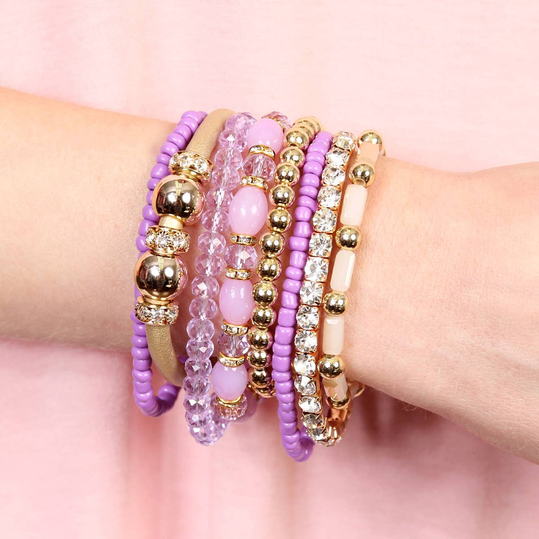 MULTI LINE BRACELET: NATURAL