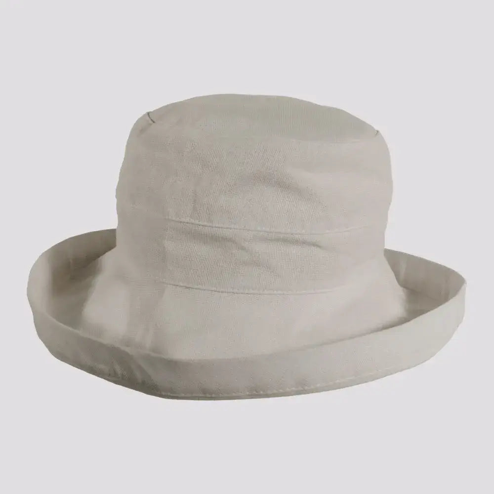 Cotton Sun Bucket Hat: Natural
