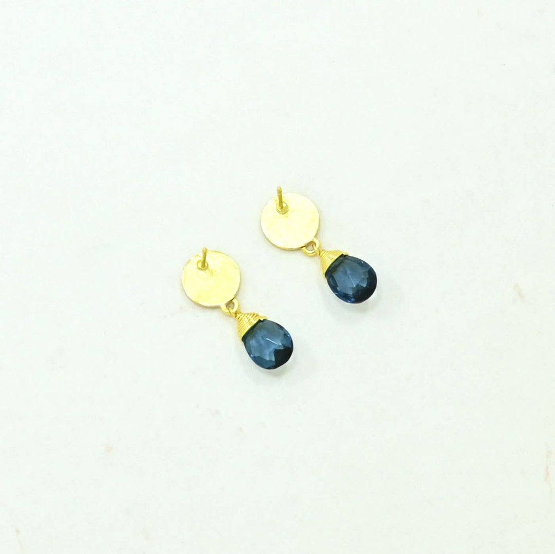 Abigail Earring- Blue Iolite