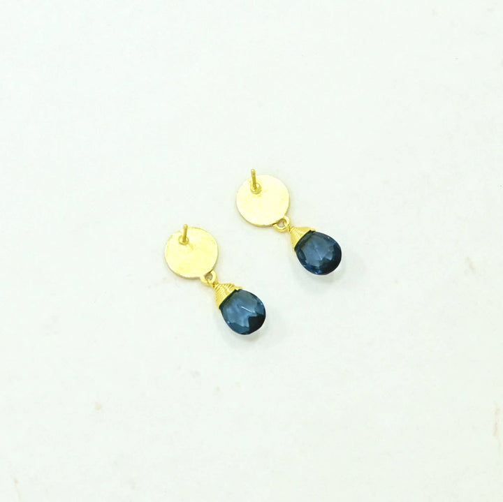 Abigail Earring- Blue Iolite