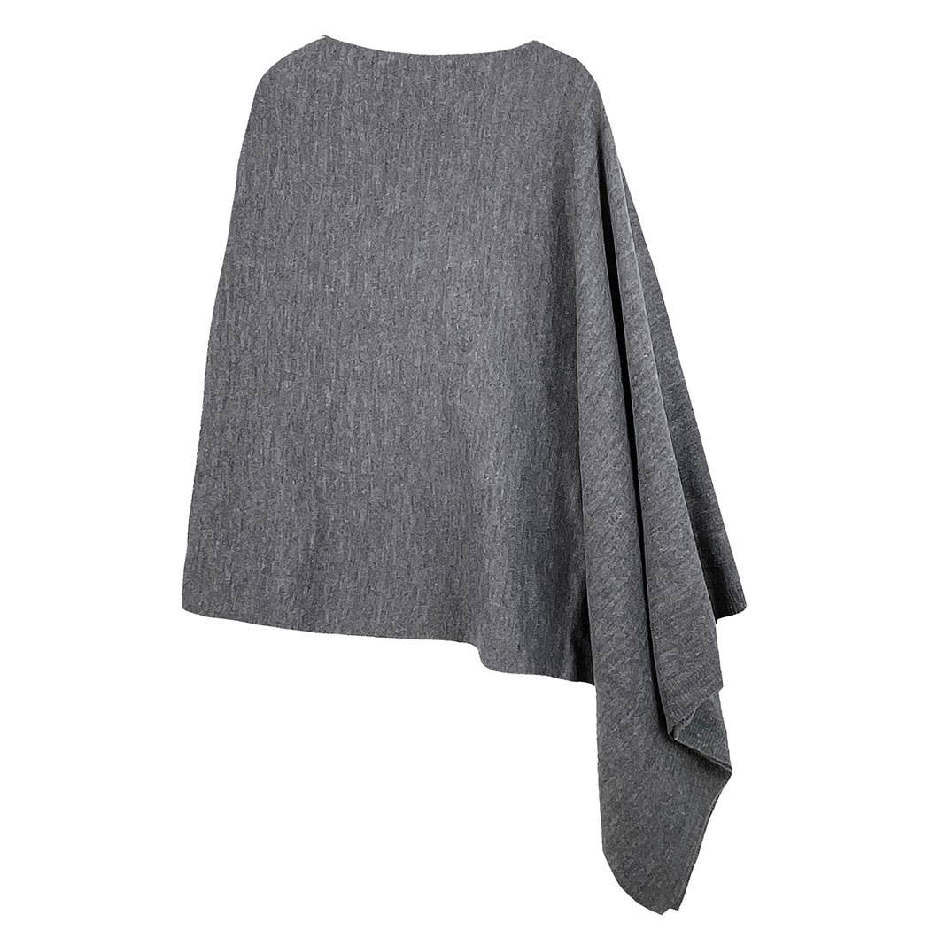 Scarf Poncho: BLK / One Size