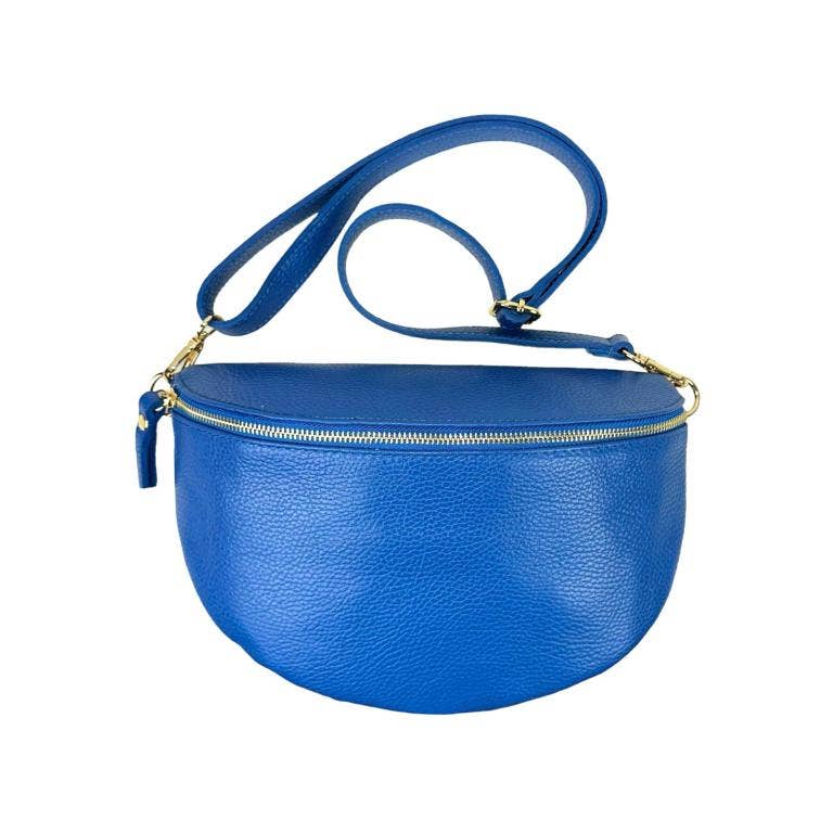 Italian Leather Waist Bag: Camel
