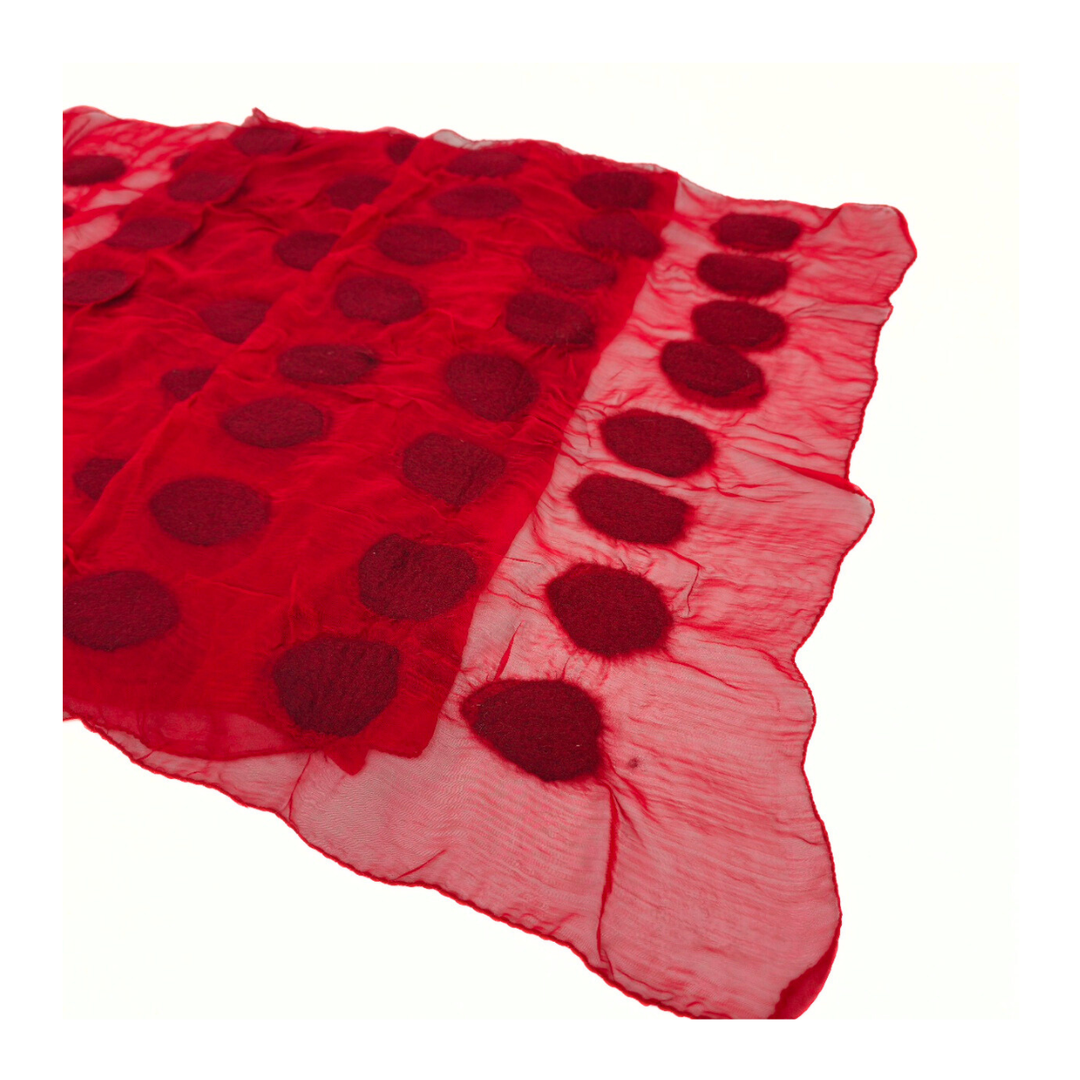 Polka Dot Soft Scarf: Black